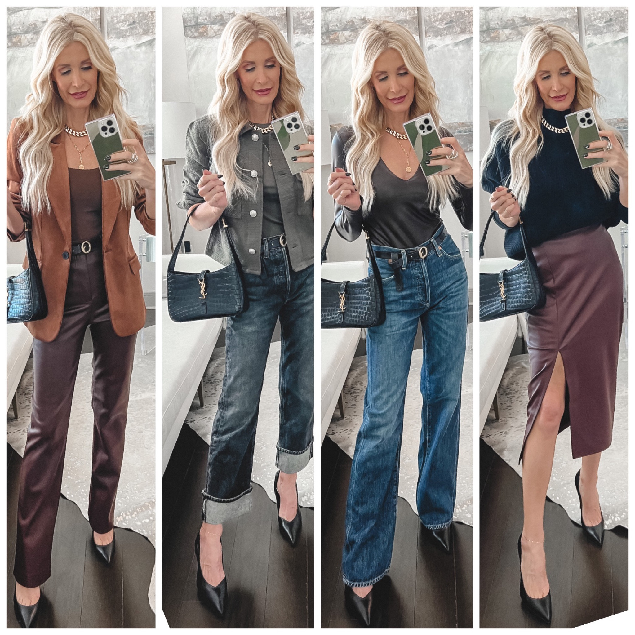 Calling all SALE LOVERS >> These 4 fabulous looks are ALL 40% off (minus the jeans) and so perfect for fall!! Everything runs tts - I’m wearing a size 24 in the jeans and an xs in the tops and blazers. 



#LTKsalealert #LTKover40 #LTKfindsunder100