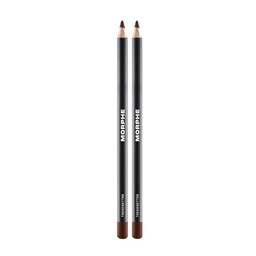 Morphe Color Pencil Bundle - Cream Lip Liner Pencil with a Zero-Tugging Formula - Effortlessly Lines, Defines & Shapes Lips - Trendsetter (2 Count) | Amazon (US)
