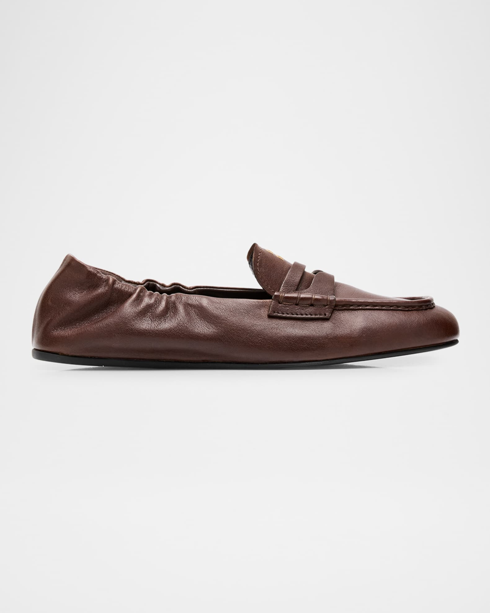 Aviator Leather Penny Loafers | Neiman Marcus