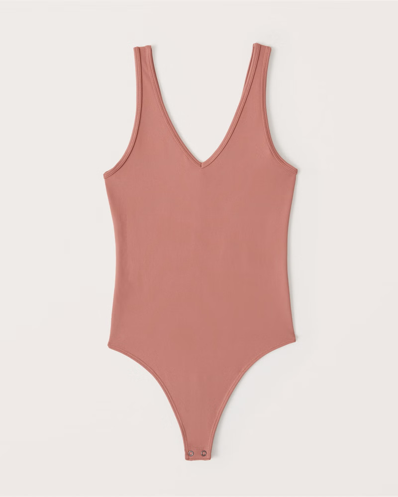 Seamless V-Neck Bodysuit | Abercrombie & Fitch (US)
