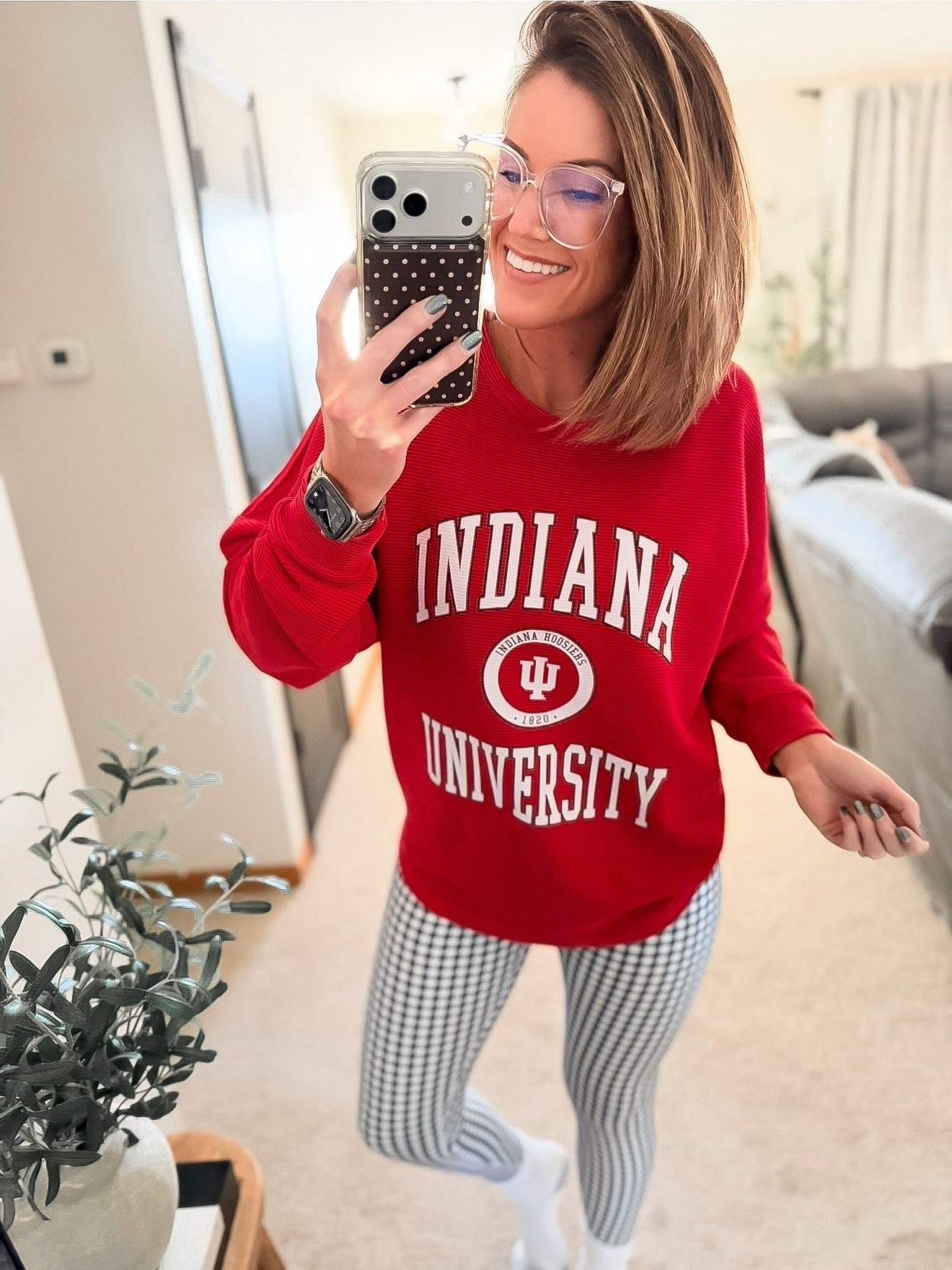 Let’s go HOOSIERS!!!
Pullover small
Leggings mediumm

#LTKootd