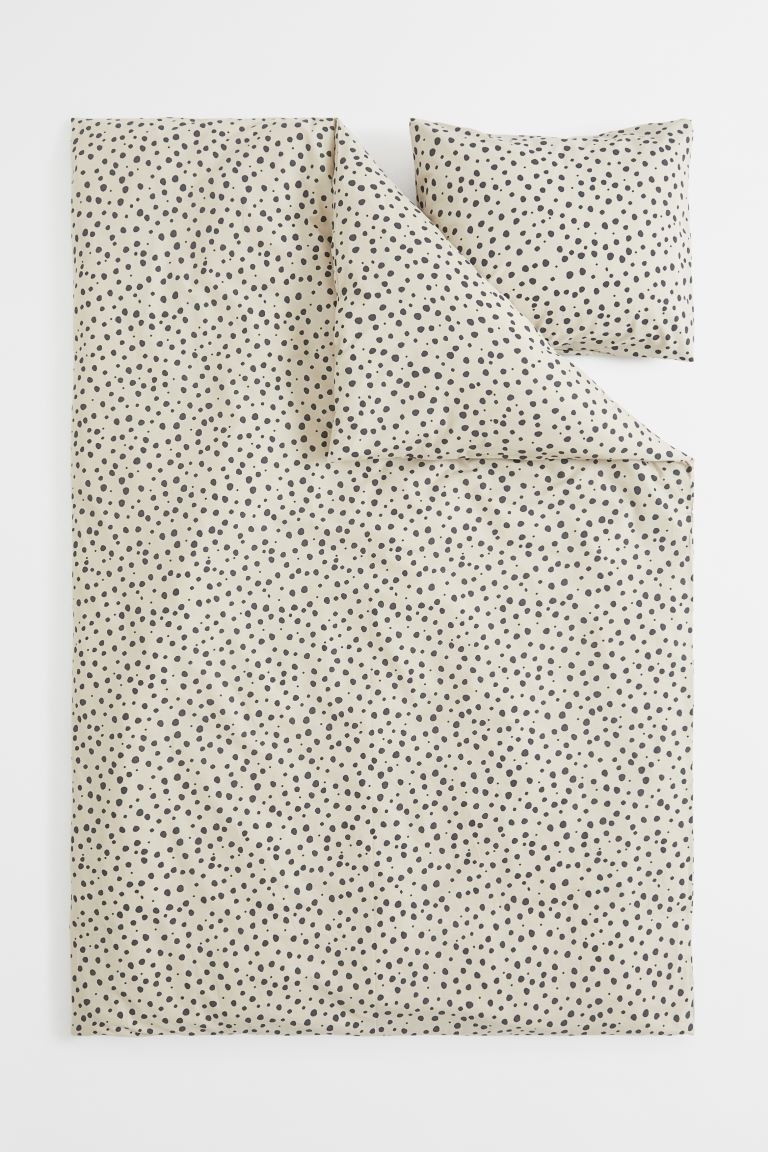 Patterned Twin Duvet Cover Set | H&M (US + CA)