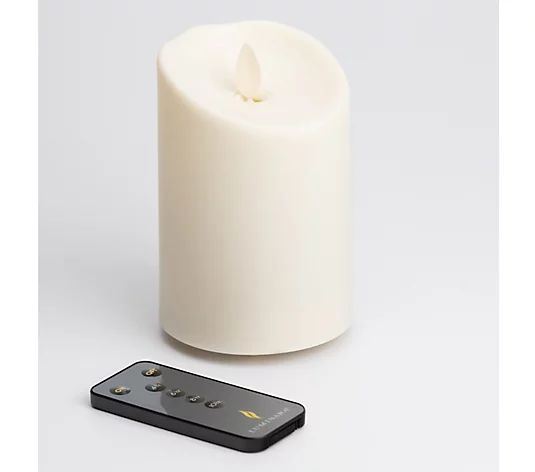 Luminara 4" Tall Outdoor Flameless Candle withmote Control - QVC.com | QVC