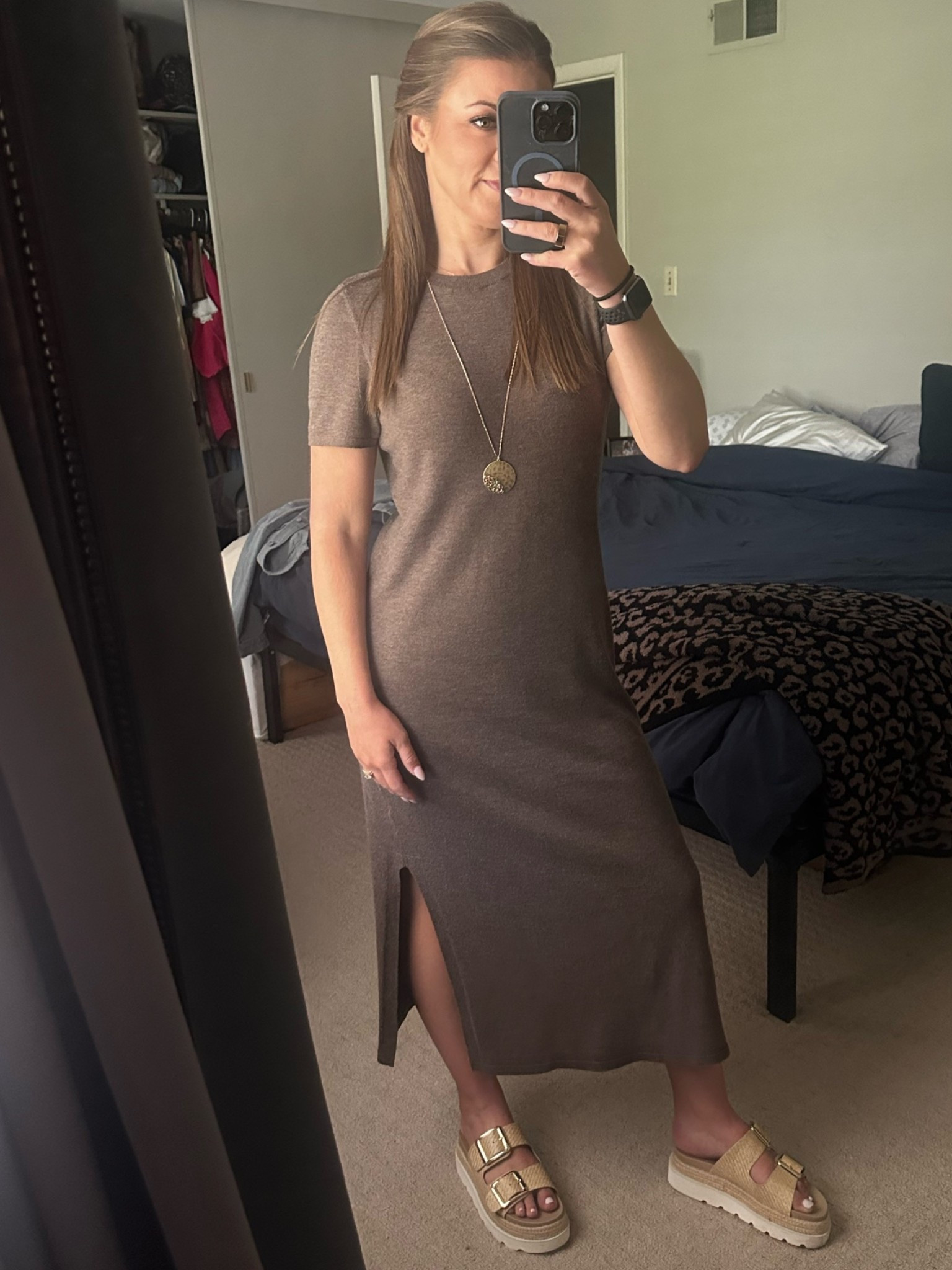 Casual church outfit today 🤎

#dress #sandals #churchoutfit #springoutfit #summeroutfit #ootd

#LTKootd #LTKSeasonal #LTKPetite