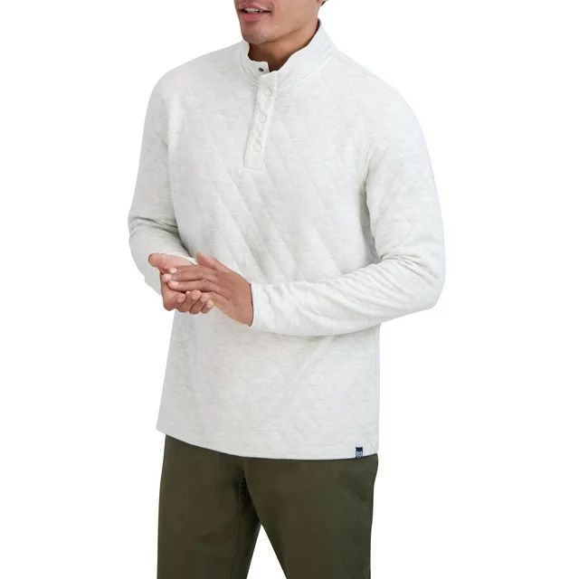 Chaps Men's Quilted Jersey Mock Neck Knit - Sizes XS up to 4XB | Walmart (US)