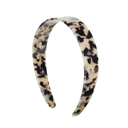 EVITA PERONI Wide Headbands for Women with Teeth Acetate Resin Hair Bands for Women's Hair No Headache Headband No Slip Hairbands-Amber | Amazon (US)
