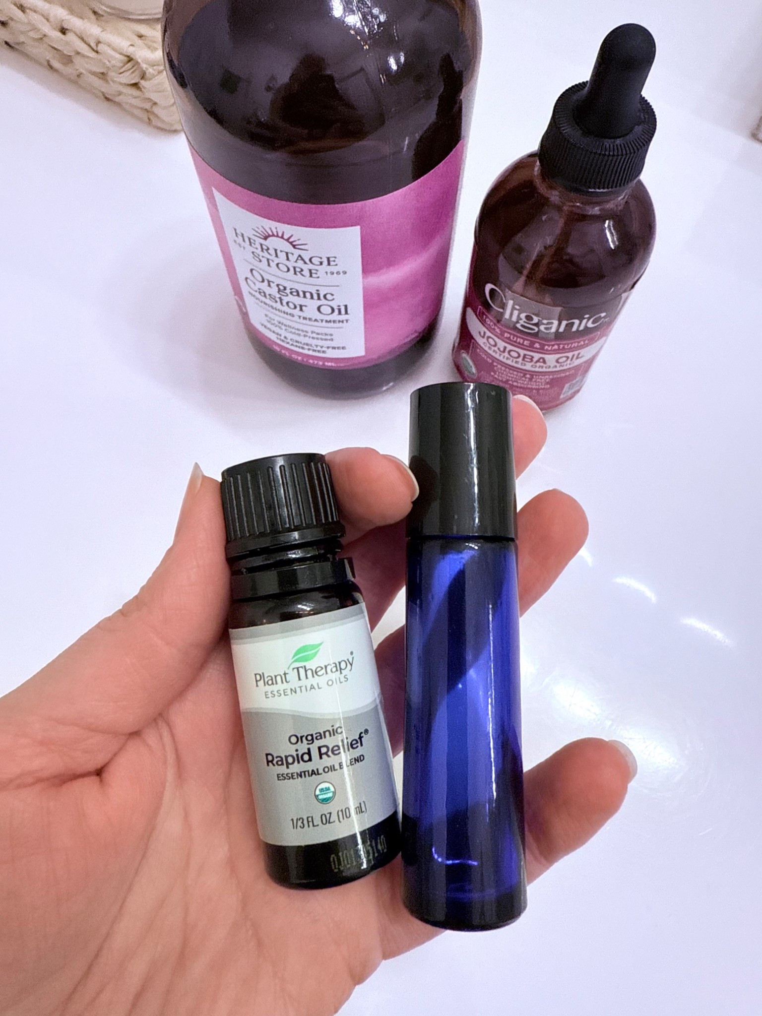 This pain relief essential oil, I found on Amazon, works great and it smells amazing. I’ve found that adding 10 drops to a 10 ml roller bottle makes it convenient for easy application. I filled the rest of the bottle with a carrier oil such as jojoba oil, castor oil, or coconut oil. 



Mom tip, mom hack, 


#LTKselfcare #LTKmomlife 

#LTKSeasonal