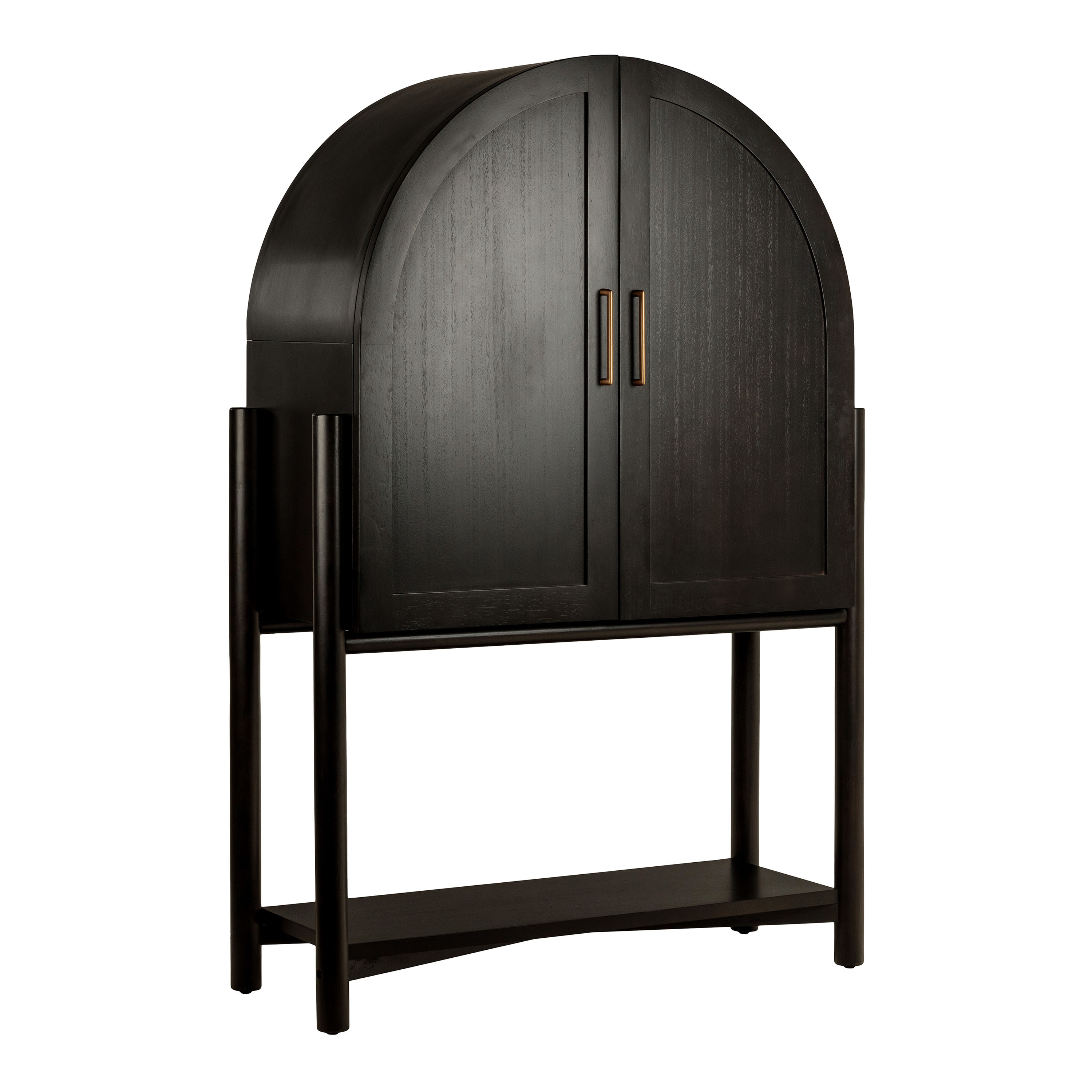 Hadden Wood Arch Bar Cabinet | World Market