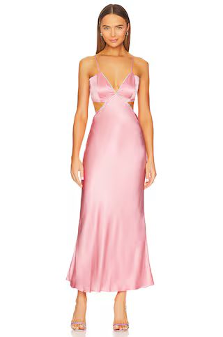 Bardot Rome Diamonte Slip Dress in Blush Pink from Revolve.com | Revolve Clothing (Global)