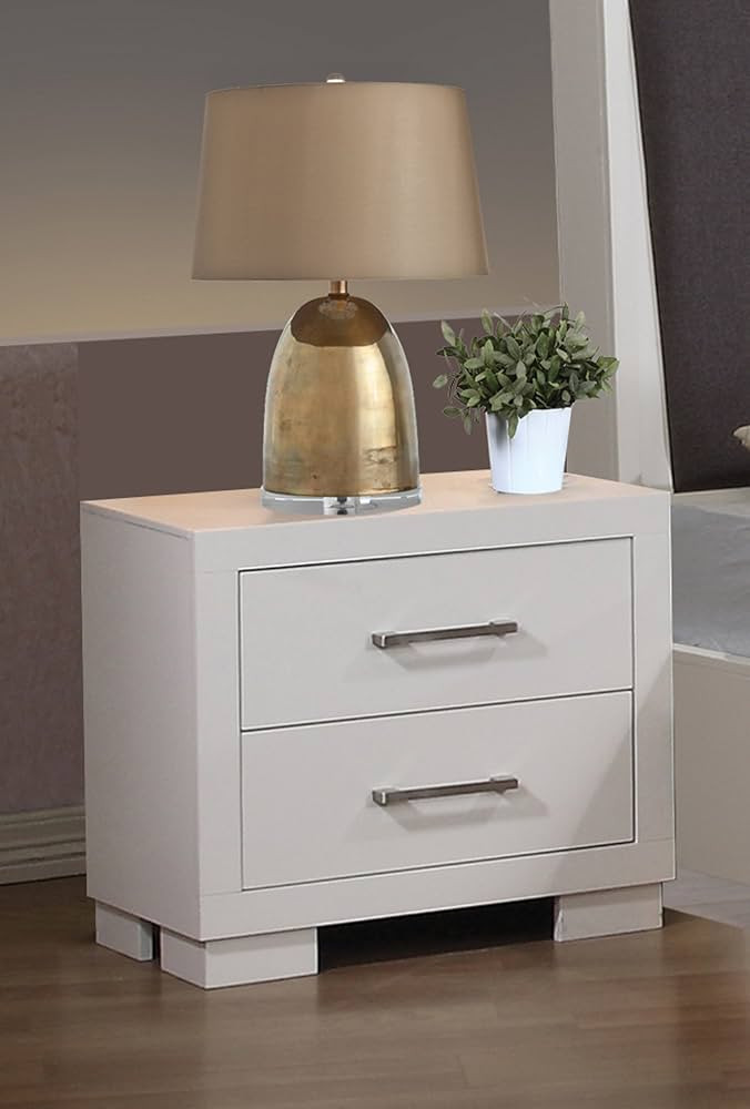 Jessica 2-drawer Nightstand White | Amazon (US)