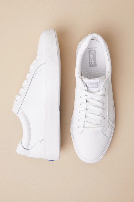 Pursuit White Leather Lace-Up Sneakers | Lulus