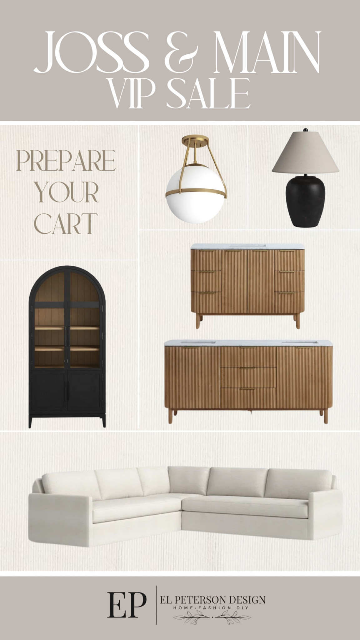 @jossandmain #jossandmain #jossandmainpartner
UP TO 70% OFF!!! Fast and Free Shipping!VIP sale
Tall arch cabinet
Bathroom vanities 
Sectional 
Table lamp

#LTKHome #LTKSaleAlert