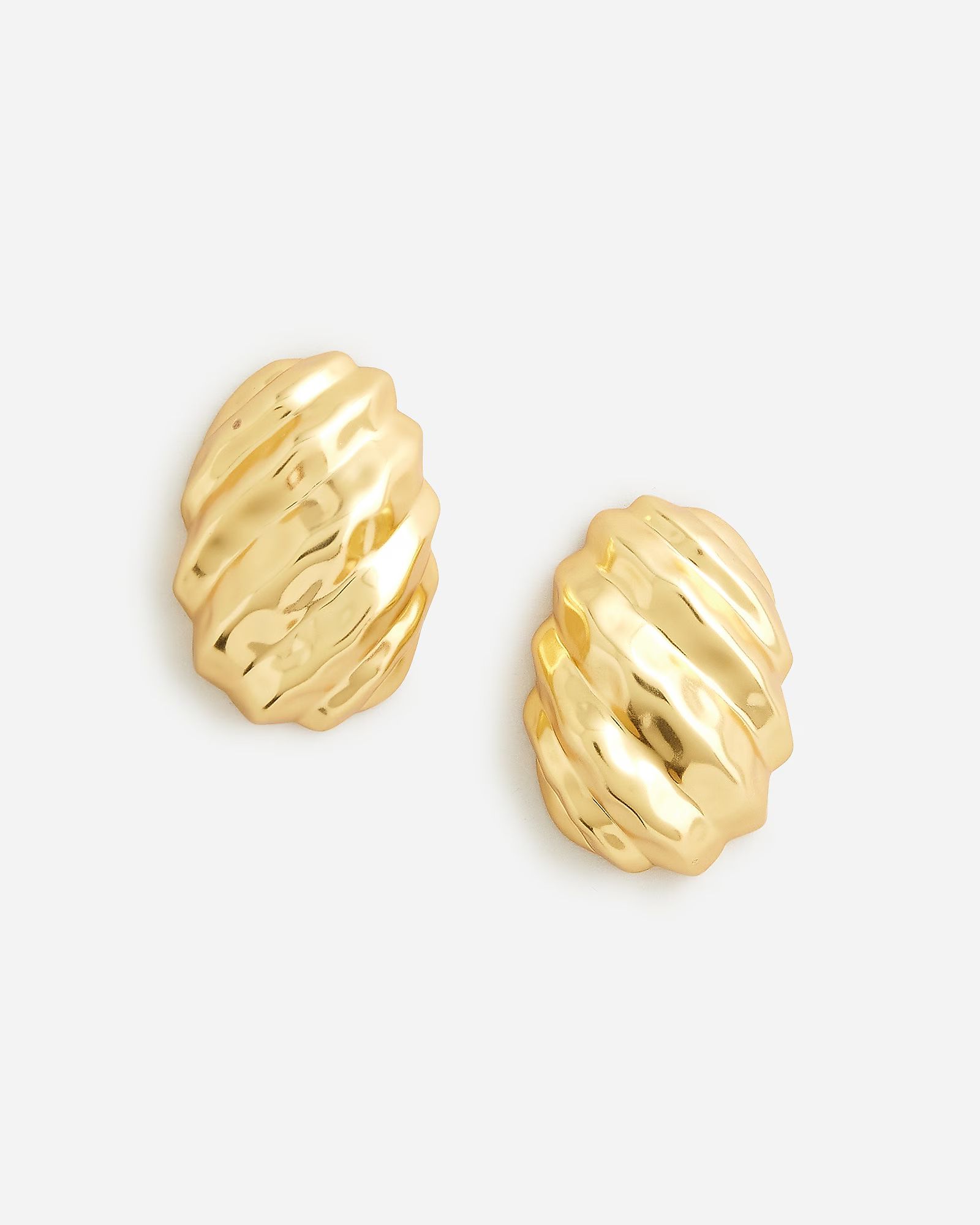 Textured metallic-stud earrings | J.Crew US