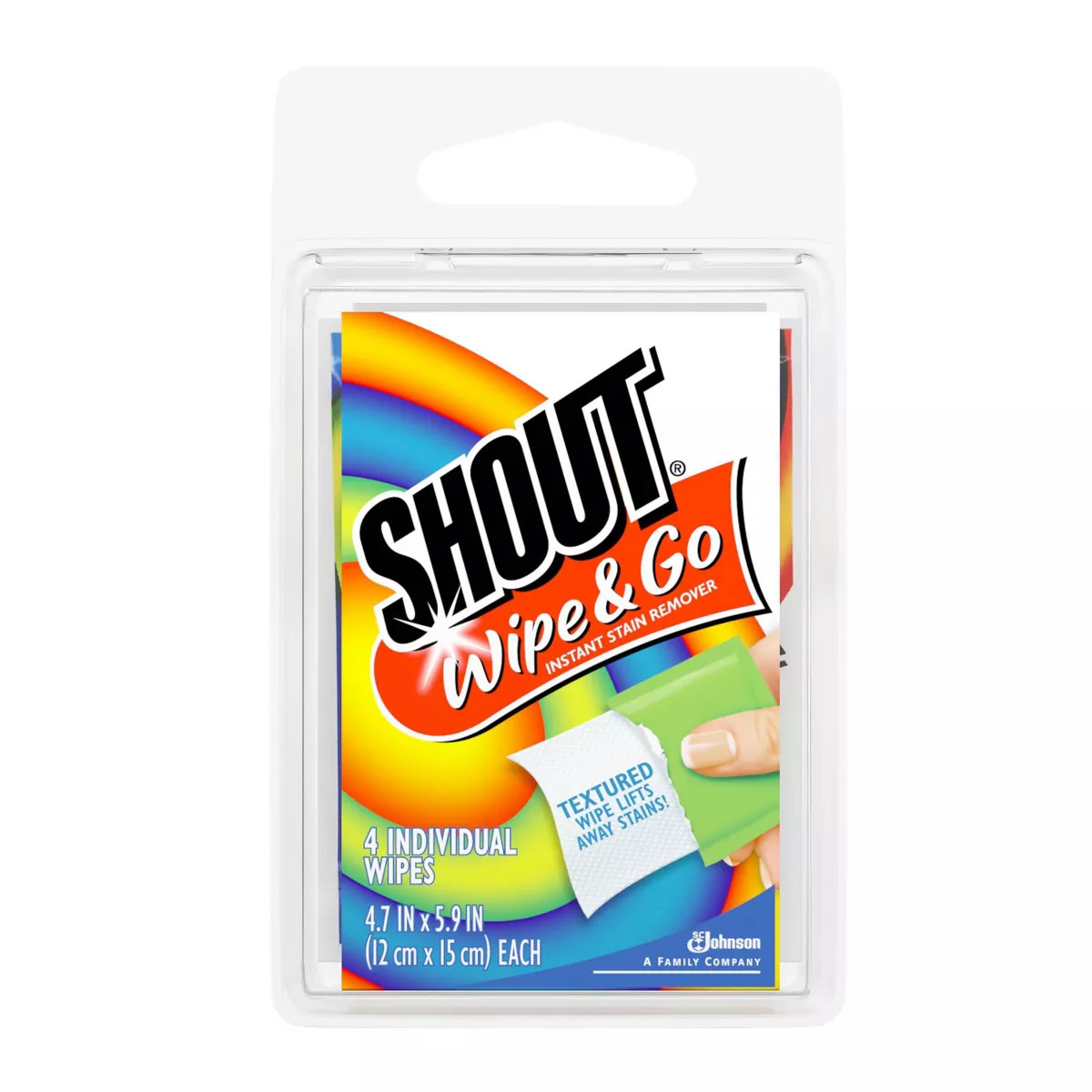 Shout Wipe & Go Travel Wipes for Fabric Instant Stain Remover - 4ct | Target