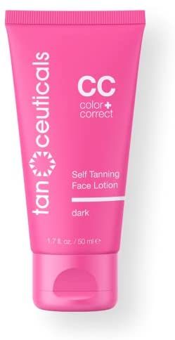 Tanceuticals Facial Self Tanner - CC Self Tanning Lotion for Face Gives Natural, Long Lasting Sun... | Amazon (US)