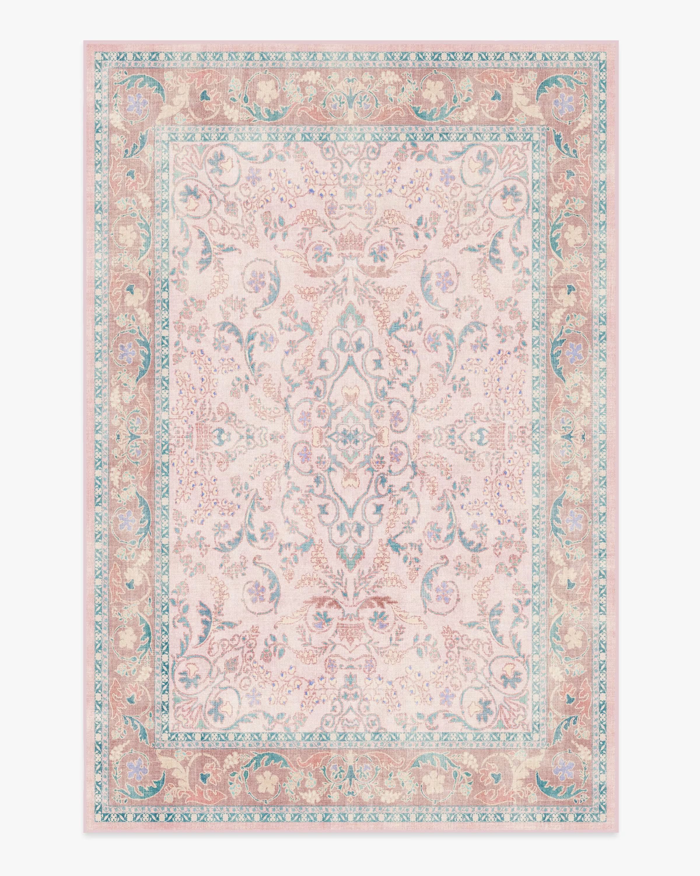 Bridgerton Fit For A Queen Soft Rose Rug | Ruggable