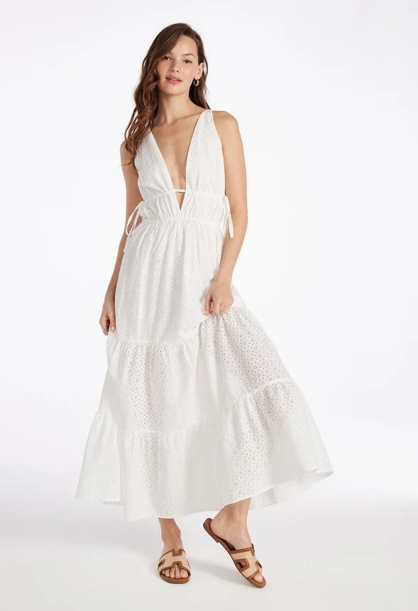 Eyelet Maxi Dress | JustFab