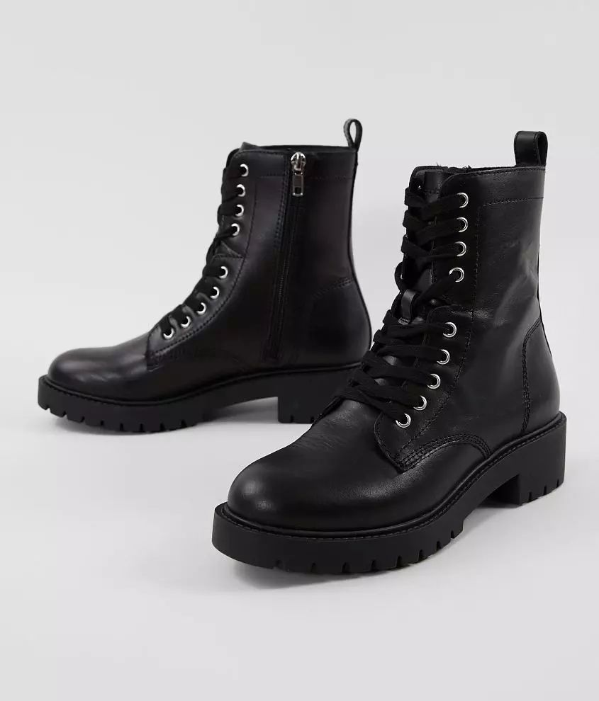 Guided Leather Combat Boot | Buckle