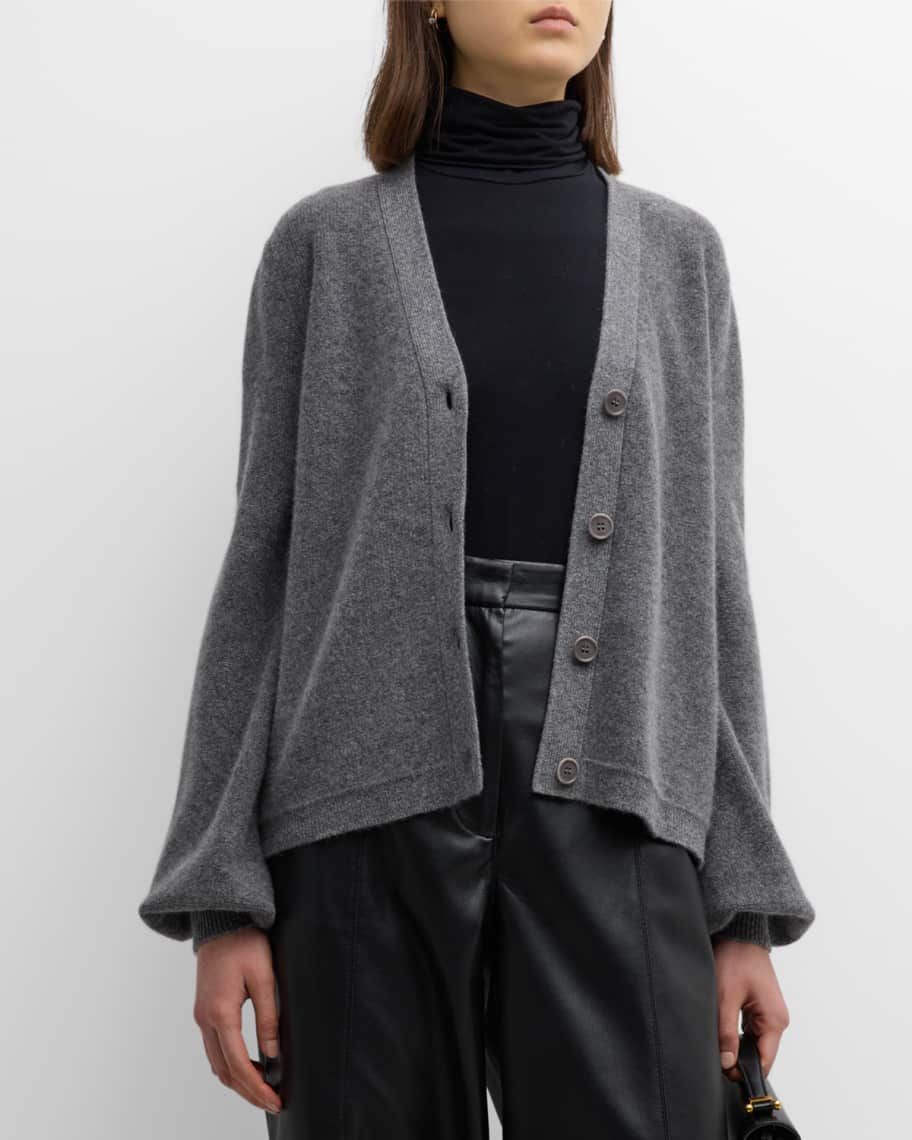 Neiman Marcus Cashmere Collection Cashmere Button-Front Cardigan | Neiman Marcus