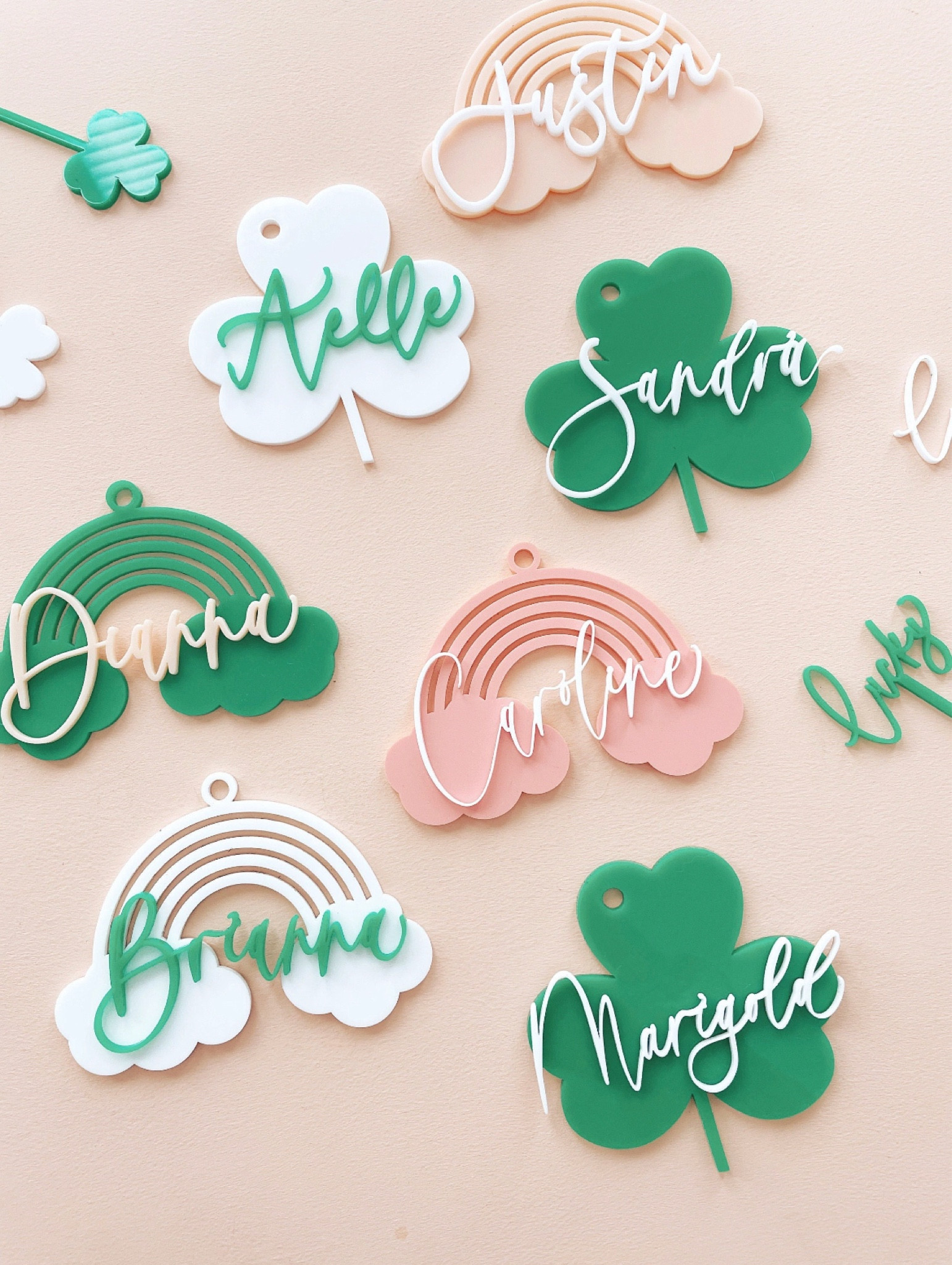 ✨St Patrick’s Day Gift Tags✨

Are you putting together a cute basket for St. Patrick's Day? Add these personalized 3D tags! Each name is handlettered in a signature style of calligraphy, then lasercut and attached to the tag shape of your choice. 

Home decor 
Spring decor
St Patricks Day
St Patrick’s decor
St Paddy’s 
St Patty’s Day
Happy St Shamrock Day
Happy Shamrocks 
St Patrick’s Day decor
Holiday decor
Bar decor
Bar essentials 
St Patrick’s party
Shamrocks party
St Patrick’s Day essentials 
St Patricks party ideas 
St Patrick’s birthday party ideas
St Patrick’s Day gift guide 
Backyard entertainment 
Entertaining essentials 
Party styling 
Party planning 
Party decor
Party essentials 
Kitchen essentials
St Patrick’s dessert table
St Patrick’s table setting
Housewarming gift guide 
Just because gift
Gifts for her
Gifts for him
Gifts for kids
Party backdrop ideas
Etsy finds
Etsy favorites 
Etsy decor 
Etsy essentials 
Shop small
Lucky me
Lucky Charm
Kiss me I’m Irish 
Green clover 
Leprechaun 
Pot of gold
Shenanigans 
St Patrick’s Day gift baskets
Dessert table decor
Clover Gift tags
Rainbow gift tags
Acrylic custom tag
Party favors
Bachelorette party decor
Bridal shower decor 
Acrylic sign
Cocktail stirrers

#LTKGifts  
#liketkit #LTKGiftGuide #LTKHoliday #LTKhome #LTKunder50 #LTKunder100 #LTKfamily #LTKbaby #LTKSeasonal #LTKsalealert #LTKbump #LTKhome

#LTKstyletip #LTKkids #LTKSeasonal