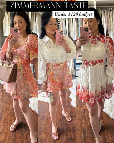 Designer look for less, zimmermann inspired. Under $100. Under $120. Spring dress. Summer vacation  

#LTKfindsunder100 #LTKstyletip