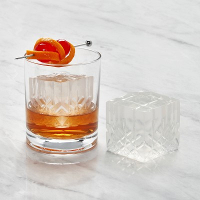 W&P Faceted Etched Ice Cube Tray | Williams Sonoma | Williams-Sonoma
