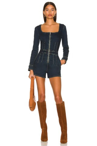 Free People CRVY High Society Playsuit in Socialite from Revolve.com | Revolve Clothing (Global)