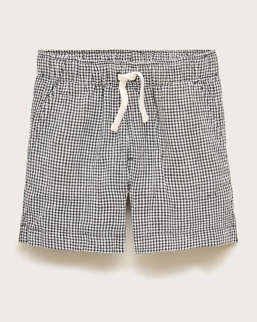 Kids' linen-blend pull-on short in gingham | J. Crew US