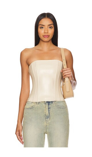 Strapless Corset Top in Ivory | Revolve Clothing (Global)