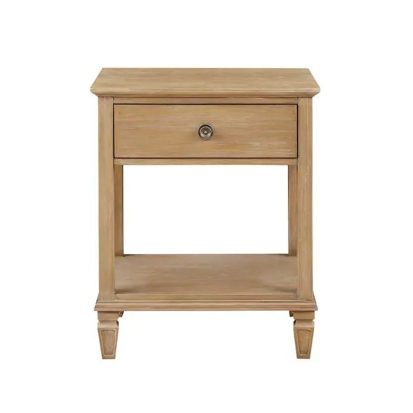 Madison Park Signature Victoria Light Natural Bedside Table - On Sale - Overstock - 25625993 | Bed Bath & Beyond