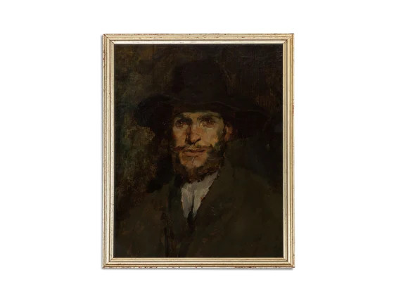 Vintage portrait paintingPortrait of a manDigital download | Etsy | Etsy (US)