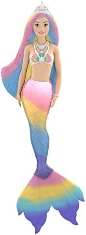 Hallmark Keepsake Christmas Ornament 2022, Mermaid Barbie with Light | Amazon (US)