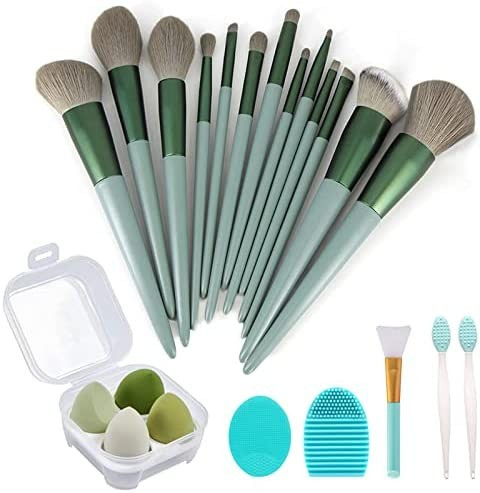 Makeup Brushes 22 Pcs Makeup Kit,Foundation Brush Eyeshadow Brush Make up Brushes Set (Green, 22 ... | Amazon (US)