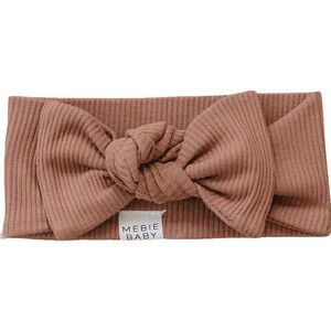 Mebie Baby Dusty Rose Organic Cotton Ribbed Head Wrap | Mebie Baby