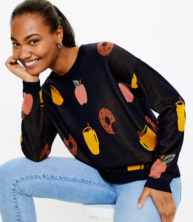 Apple Cider Donut Sweater | LOFT