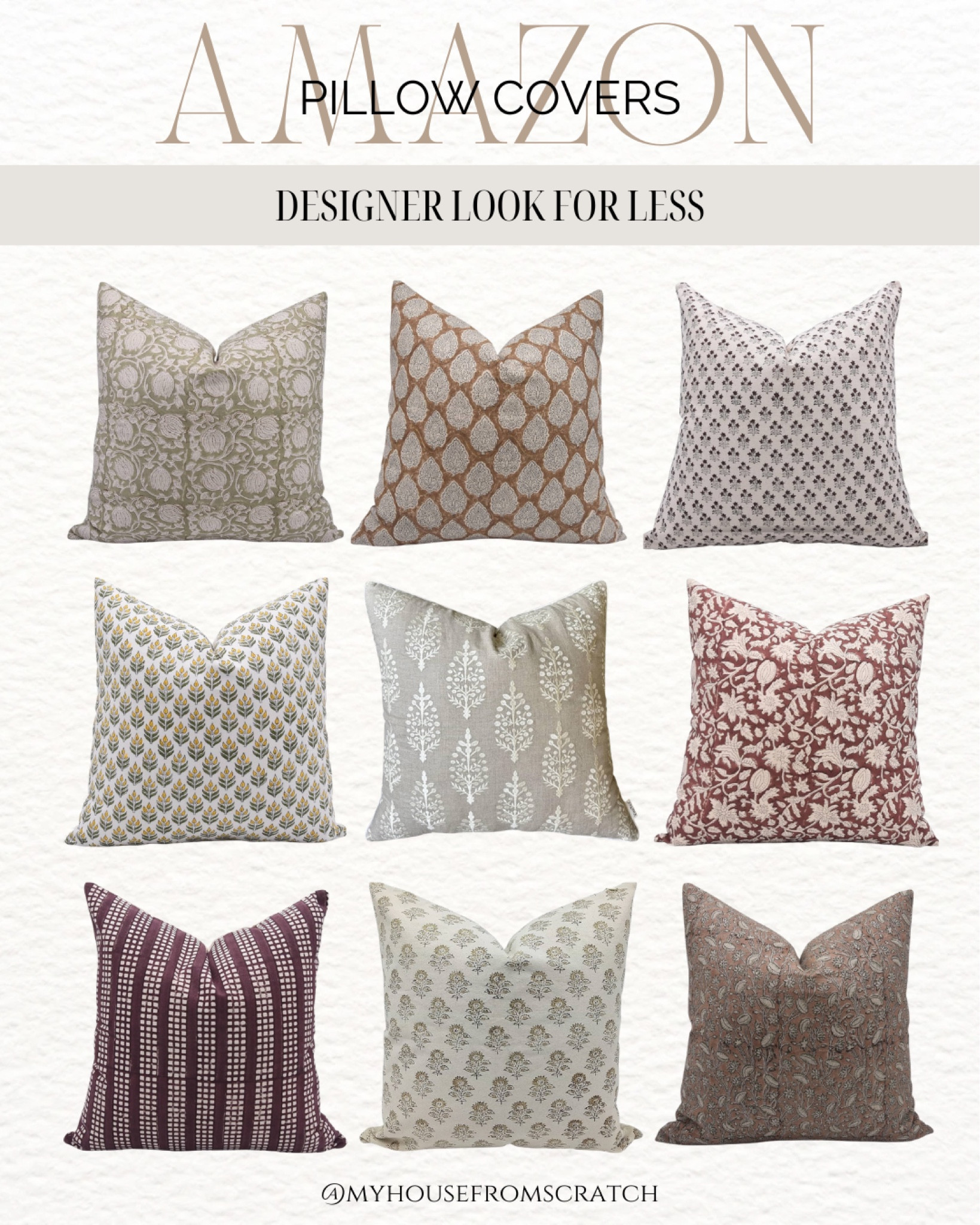 Amazon pillow covers, pillow covers, designer look for less

#LTKhome #LTKstyletip #LTKsalealert