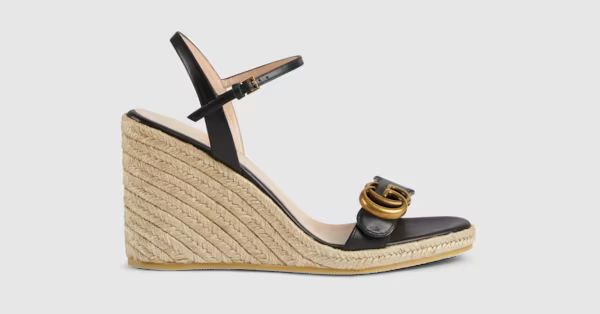 Women's leather platform espadrille | Gucci (US)