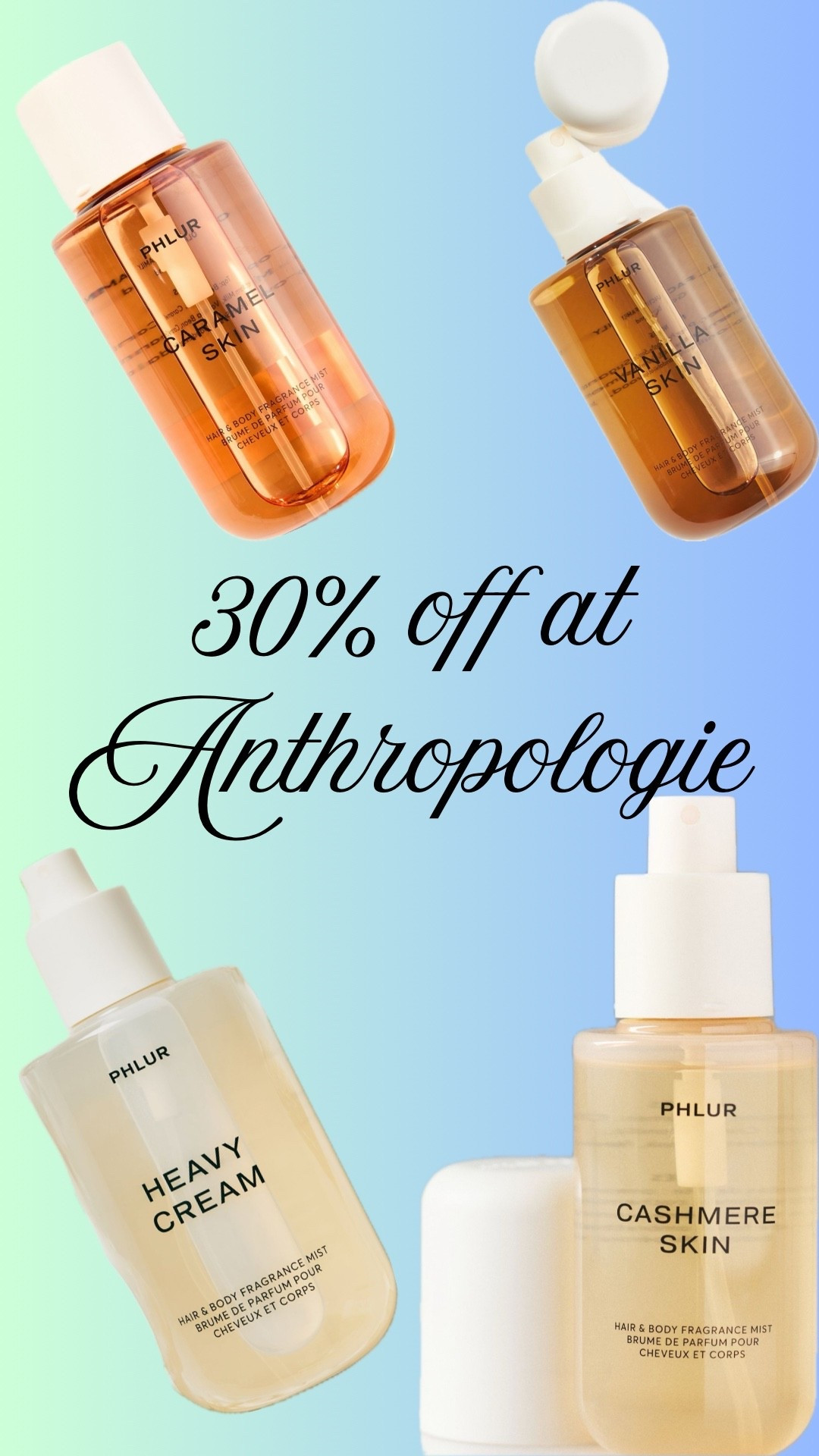 Anthropologie is having a better sale on the Phlur fragrances than Phlur itself!! These are my top 4 must haves!!

#LTKselfcare #LTKCyberWeek #LTKSaleAlert