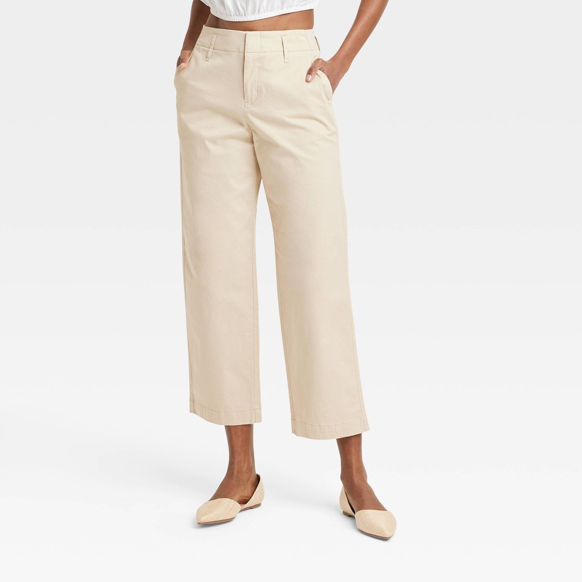 Women's High-Rise Straight Ankle Chino Pants - A New Day™ | Target