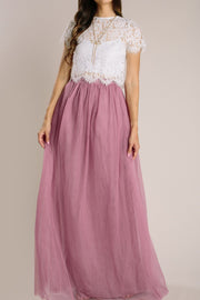 Anabelle Tulle Maxi Skirt | Morning Lavender