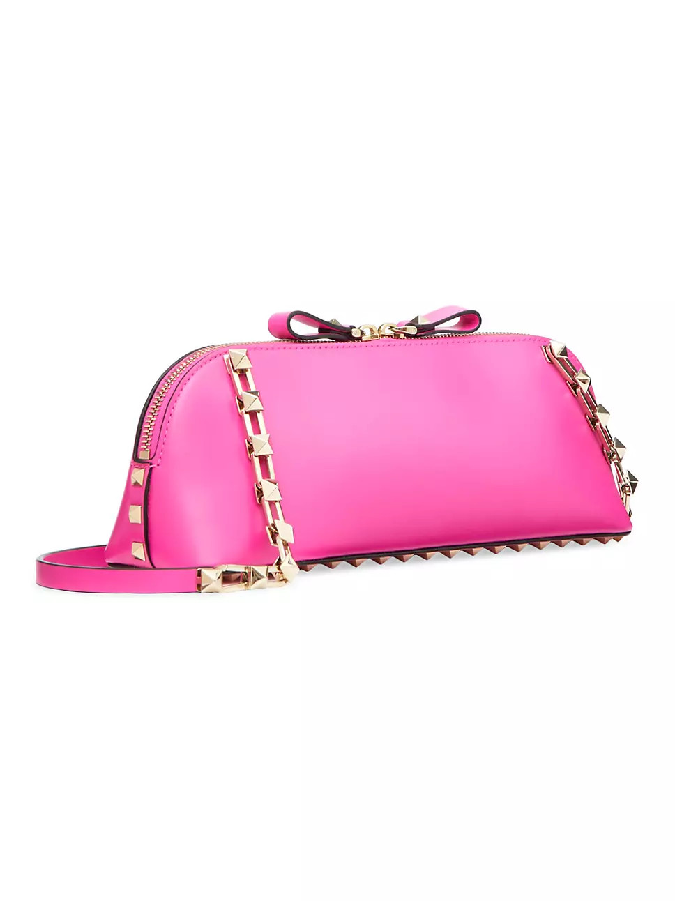 Small Rockstud Clutch In Calfskin | Saks Fifth Avenue