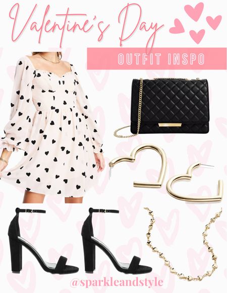 Valentine’s Day Outfit Inspo: This light pink dress with black heart print dress is adorable! The corset detail and cuffed sleeves are darling! I styled it with black suede heels, gold heart hoop earrings, gold heart necklace, and black quilted purse! 🤍💕🖤

Valentine’s Day outfit, Valentine’s Day styles, Valentine’s Day fashion, Galentine’s Day outfit, Galentine’s Day styles, Galentine’s Day fashion

#LTKunder100 #LTKFind #LTKunder50