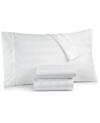 1.5" Stripe 550 Thread Count 100% Cotton 4-Pc. Sheet Set, King, Exclusively at Macy’s | Macy's