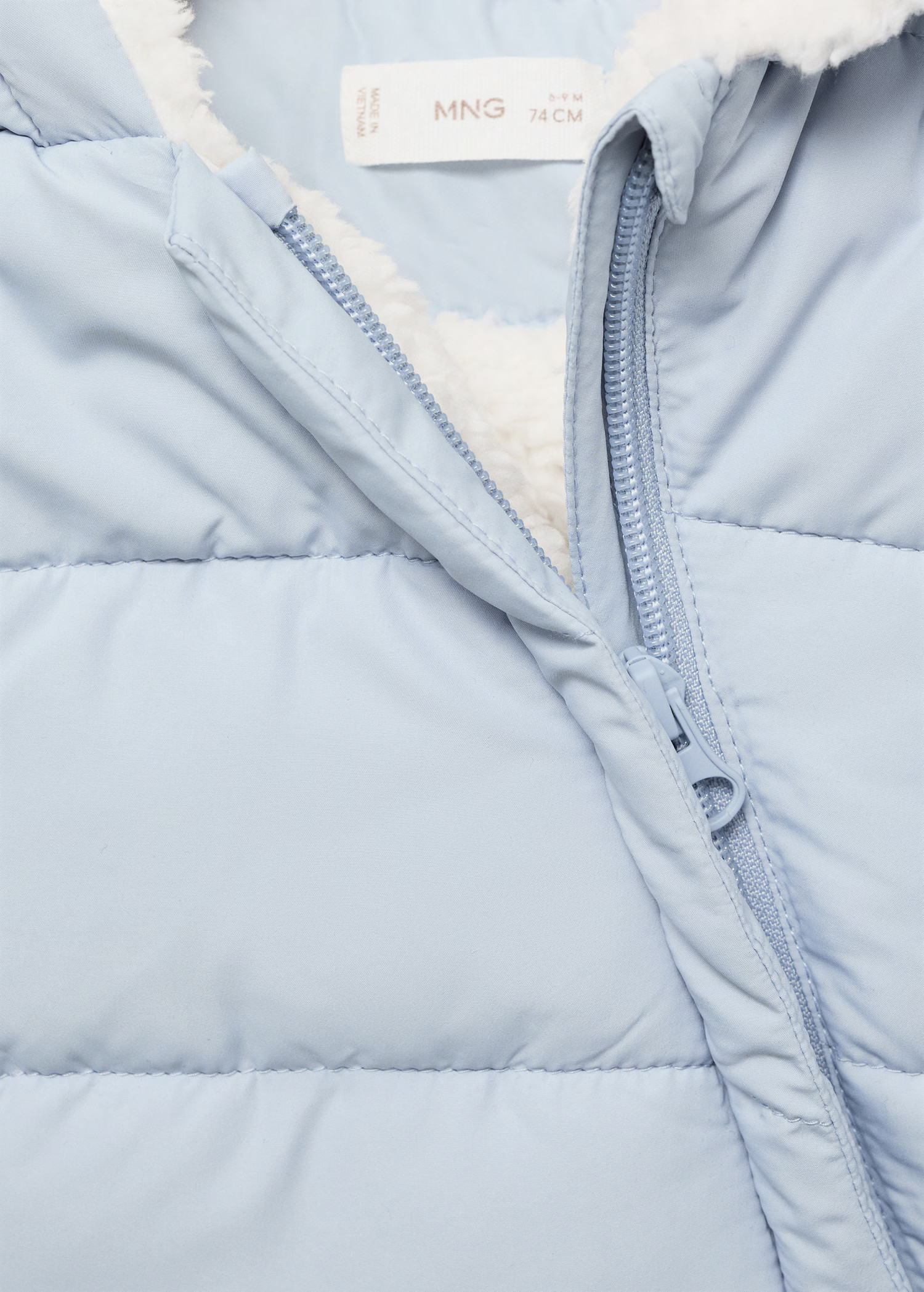 Anorak with shearling-effect hood - Kids | MANGO USA | Mango (US/MX/AU)