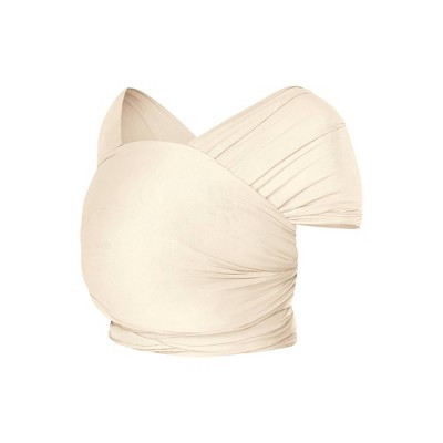 Ergobaby Aura Knit Baby Wrap - Cream: Buckle-Free Carrier, Lyocell Material, Facing-In Front Design, 8-25 lb Capacity | Target