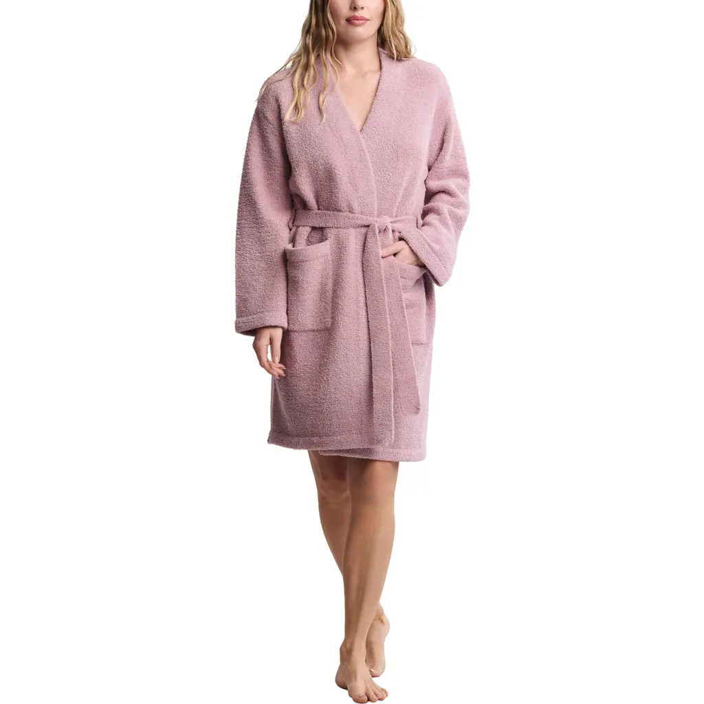 barefoot dreams CozyChic™ Robe in Teaberry at Nordstrom, Size Xx-Small | Nordstrom