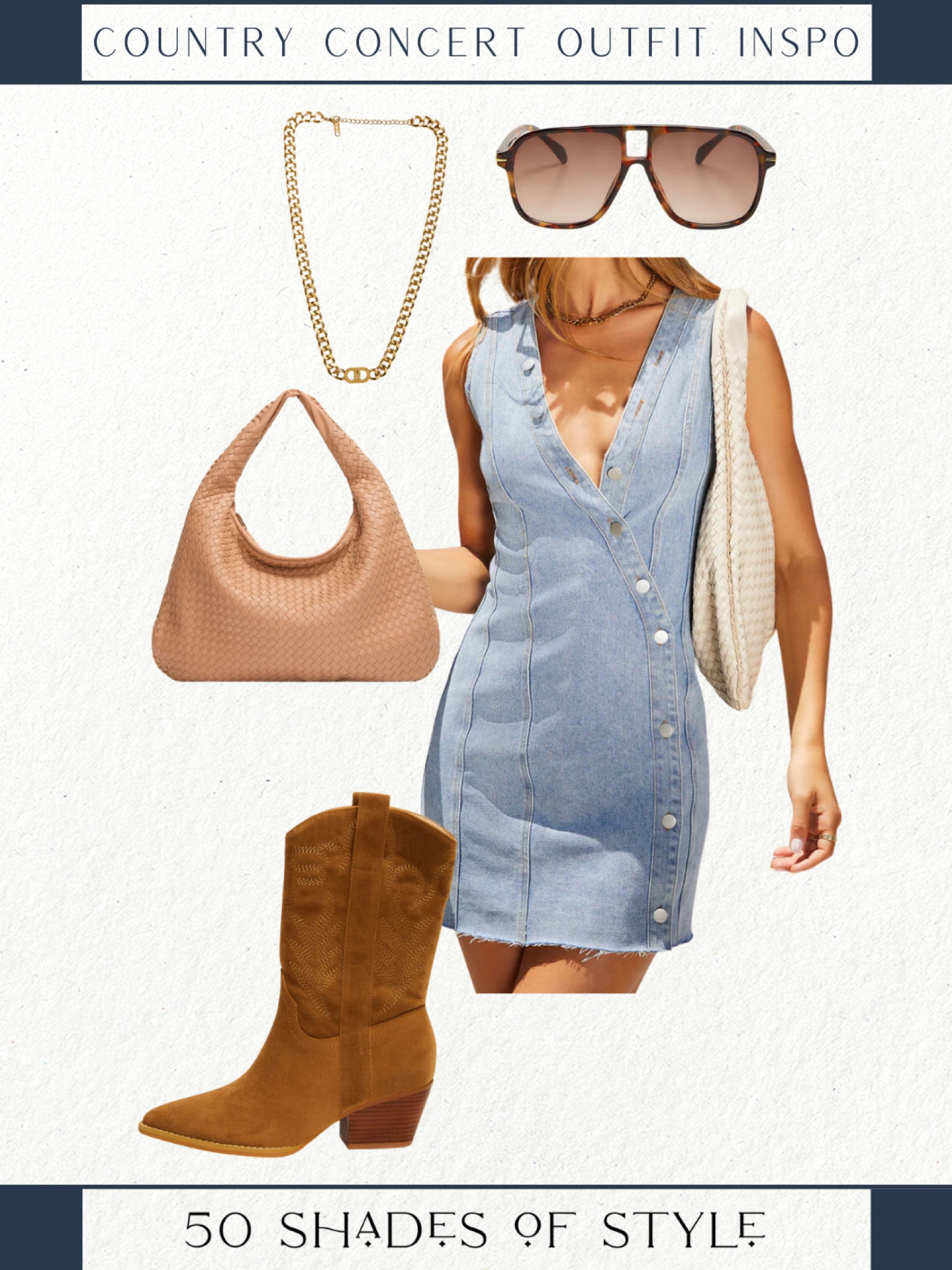 Sharing this fun look for your next country concert. Loving this denim dress with slouchy cowboy boots. 

Vici concert outfit, country concert outfit, country concert outfit inspo

#LTKStyleTip #LTKShoeCrush #LTKOver40