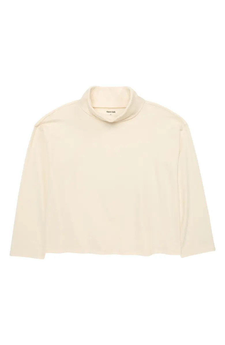 Open Edit Kids' Turtleneck Organic Cotton Top | Nordstrom | Nordstrom