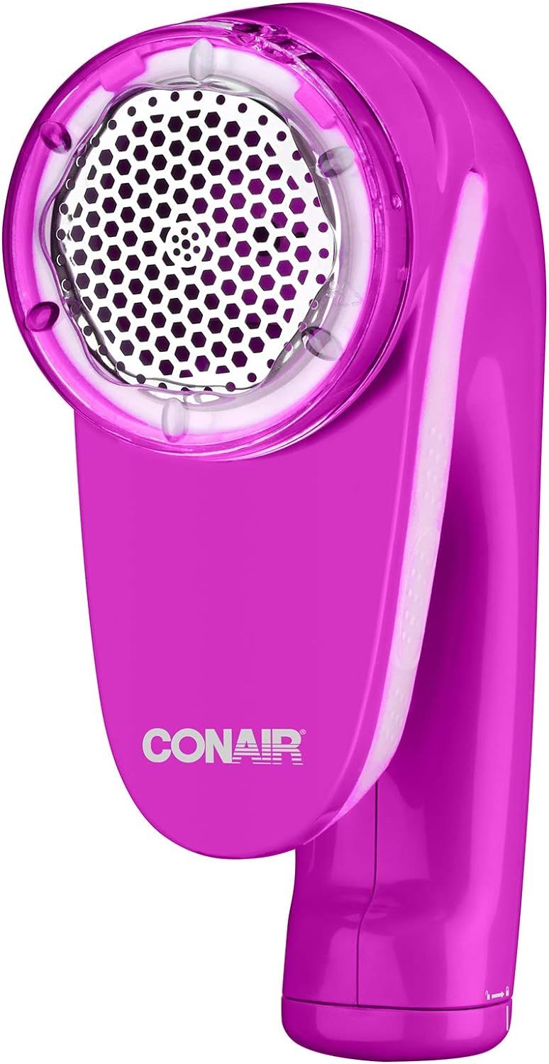 Conair Fabric Shaver and Lint Remover, Battery Operated Portable Fabric Shaver, Pink | Amazon (US)