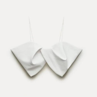 ZARA ZW COLLECTION BOW POPLIN TOP | eBay US